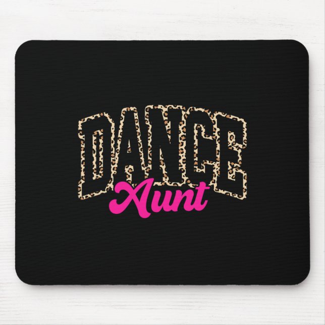Mousepad Tia Leopard Dançando Tia da Vida Meninas (Frente)