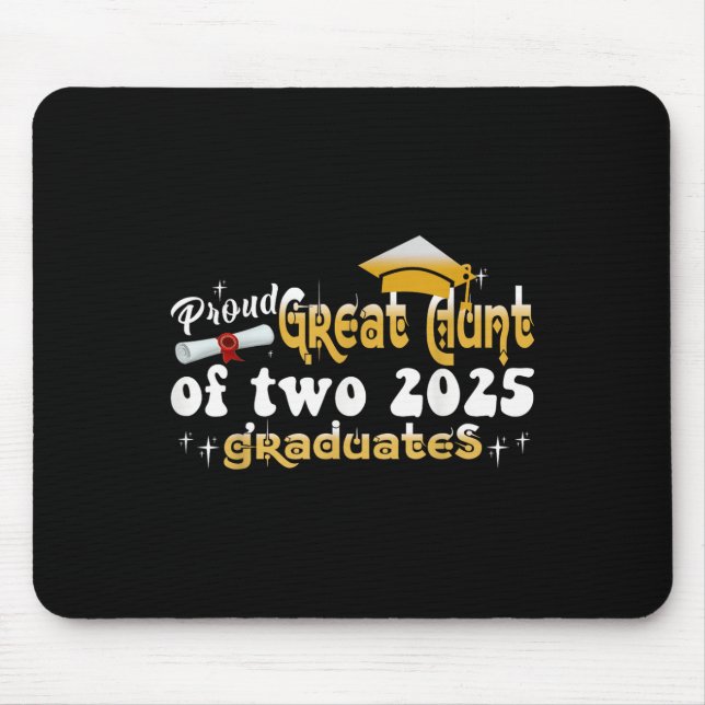 Mousepad Tia Orgulhosa Do Excelente De Dois Gêmeos De 2025  (Frente)