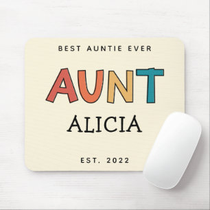 Mousepad Tia Personalizada com Presente Melhor Tia Sempre B