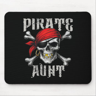 Mousepad Tia Pirata Jolly Roger Flag E Skull Crossbones