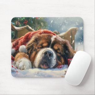 Mousepad Tibetan Mastiff Cachorro Festivo