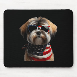 Mousepad Tibetano Terrier Dog 4 De Julho Independe American