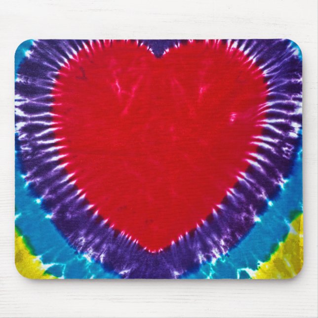 Mousepad Tie Dye Heart (Frente)