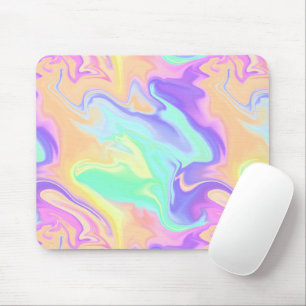 Mousepad Tie Dye Swirl Pastel Groovy