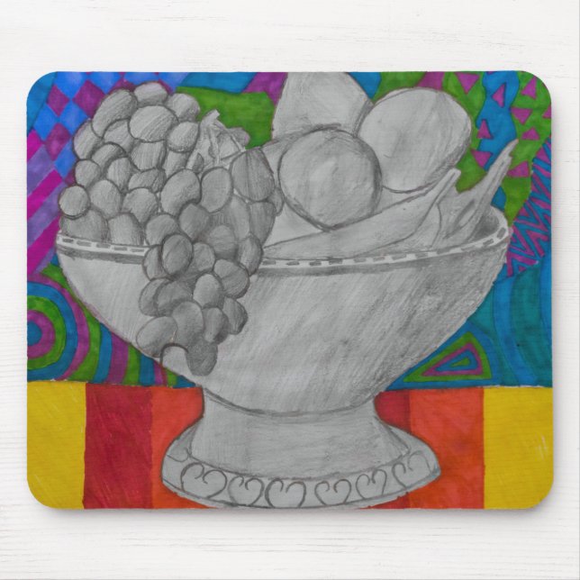 Mousepad Tigela de Fruta Festiva (Frente)