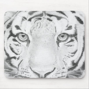 Mousepad Tiger Closeup Trabalho de arte
