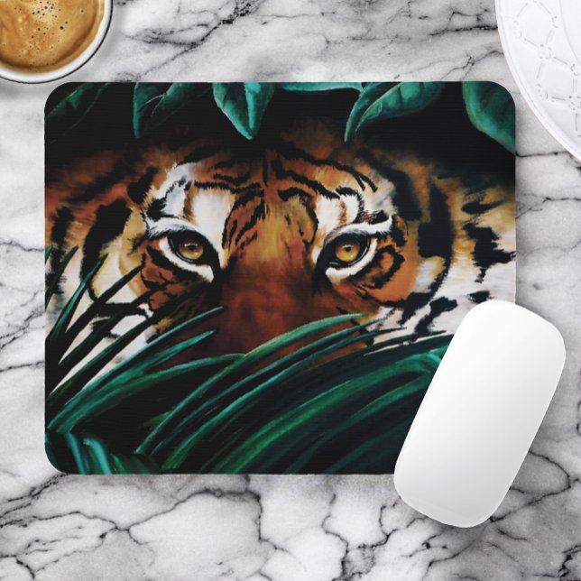 Mousepad Tiger Green Jungle Folaves (Criador carregado)