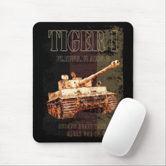 Mousepad Tiger I German Heavy Tank WII com bandeira alemã