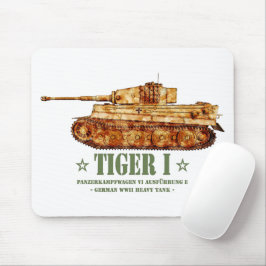 Mousepad Tiger I Guerra Mundial 2 Panzer Alemão de Tanque P