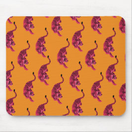Mousepad Tiger - Vibrant Pink