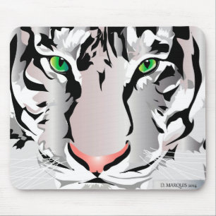 MOUSEPAD TIGER WHITE/MOUSEPAD DE CINZAS