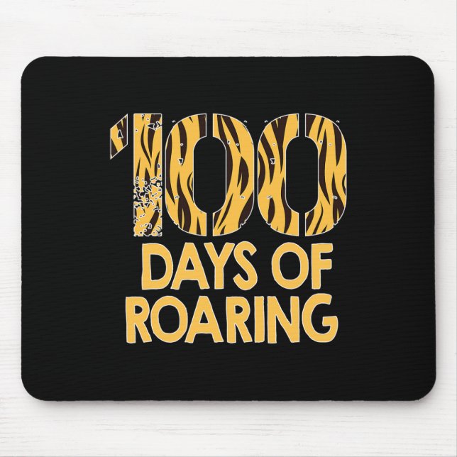 Mousepad Tigre 100 Dias Dirigindo 100º Dia Da Escola (Frente)