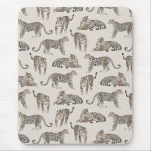 Mousepad Tigre Animal Rosa Moderno