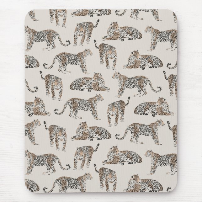 Mousepad Tigre Animal Rosa Moderno (Frente)