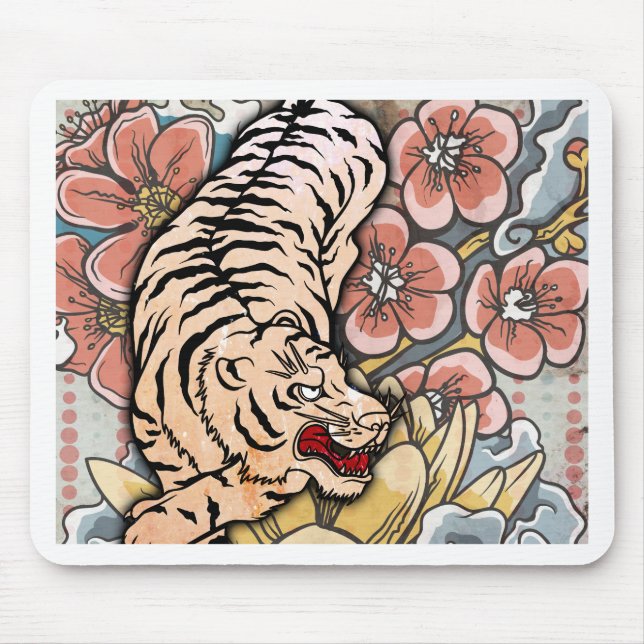 Mousepad Tigre Branco (Frente)