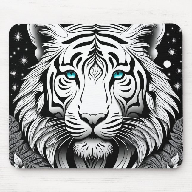 Mousepad Tigre Branco (Frente)