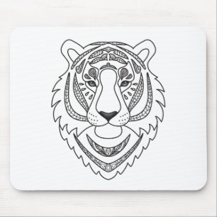 Mousepad Tigre branco inspirado