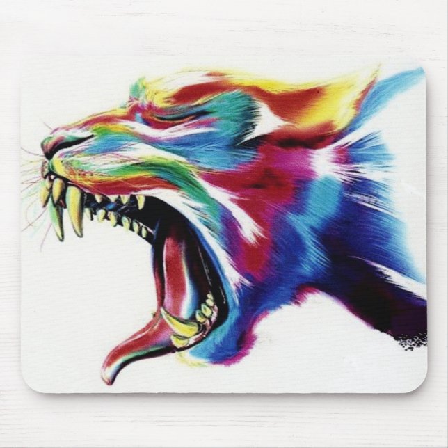Mousepad tigre de cores (Frente)