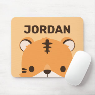 Mousepad Tigre de Cuta com Nome Personalizado