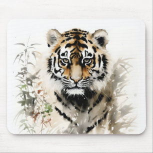 Mousepad Tigre de pintura em cubo