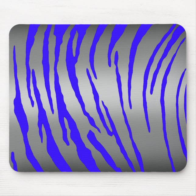 Mousepad Tigre de Prata Azul (Frente)
