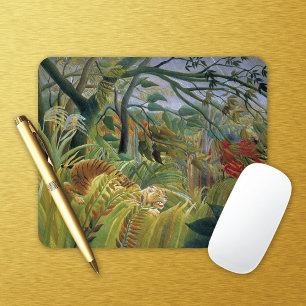 Mousepad Tigre em uma tempestade tropical Henri Rousseau