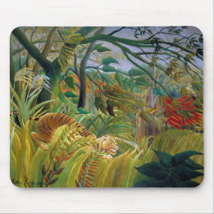 Mousepad Tigre em uma tempestade tropical, Rousseau