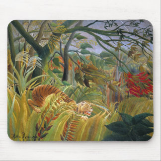 Mousepad Tigre em uma tempestade tropical (surpreendida!)