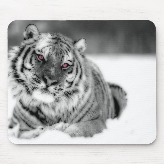 Mousepad Tigre Olhado Rosa (Frente)