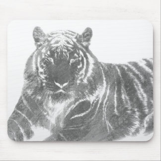 Mousepad Tigre Preto e Branco
