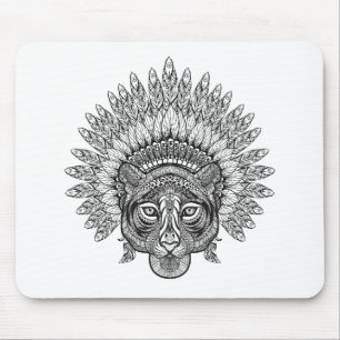 Mousepad Tigre tirado mão no estilo