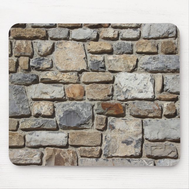 Mousepad Tijolos da parede de pedra (Frente)