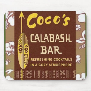 Mousepad Tiki Art - Bar Cocos Calabash