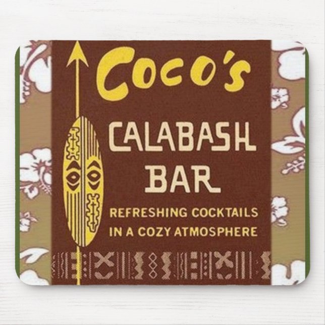 Mousepad Tiki Art - Bar Cocos Calabash (Frente)