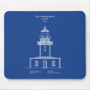 Mousepad Tillamook Rock Lighthouse - Oregon - AD