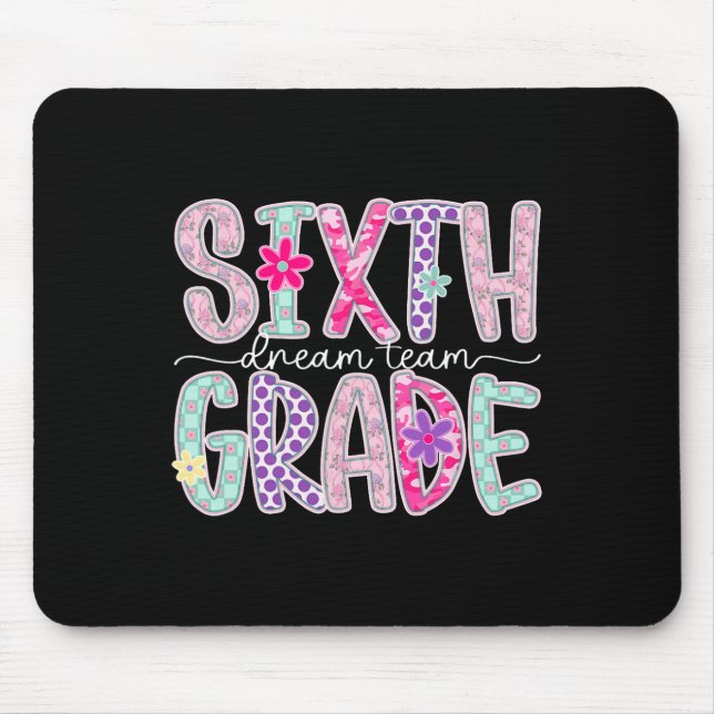 Mousepad Time da Sonho do Sexto Ano Feminino Floral Profess (Frente)