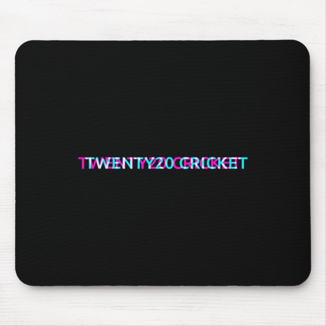 Mousepad Time de Esportes de Críquete Twenty20 Jersey Unive (Frente)
