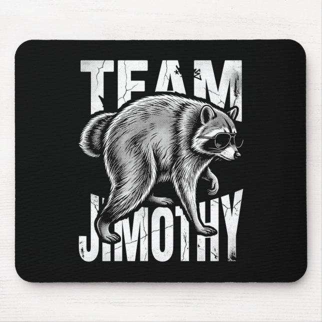 Mousepad Time de Panda de Lixo Engraçado do Jimothy Masculi (Frente)