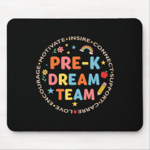 Mousepad Time do Sonho Pré-K Volta às Aulas Professor Cuida
