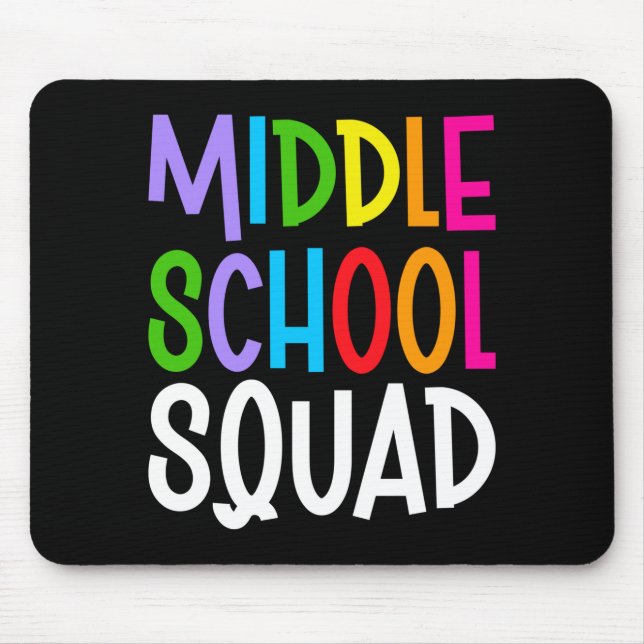 Mousepad Time dos homens de volta às aulas do ensino médio (Frente)