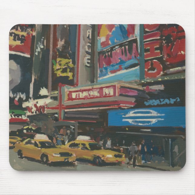 Mousepad Times Square brilhante 2012 das luzes (Frente)