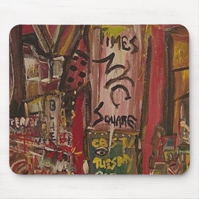 MOUSEPAD TIMES SQUARE VERMELHO (Frente)