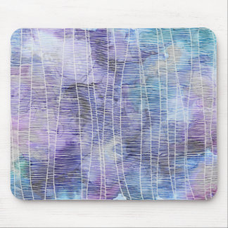 Mousepad Tinta Alcoólica Lavanda Abstrata com Linhas Finas