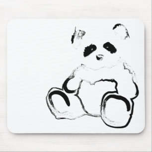 Mousepad tinta da panda