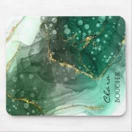 Mousepad Tinta de Aquarela Verde de Sacramento Personalizáv