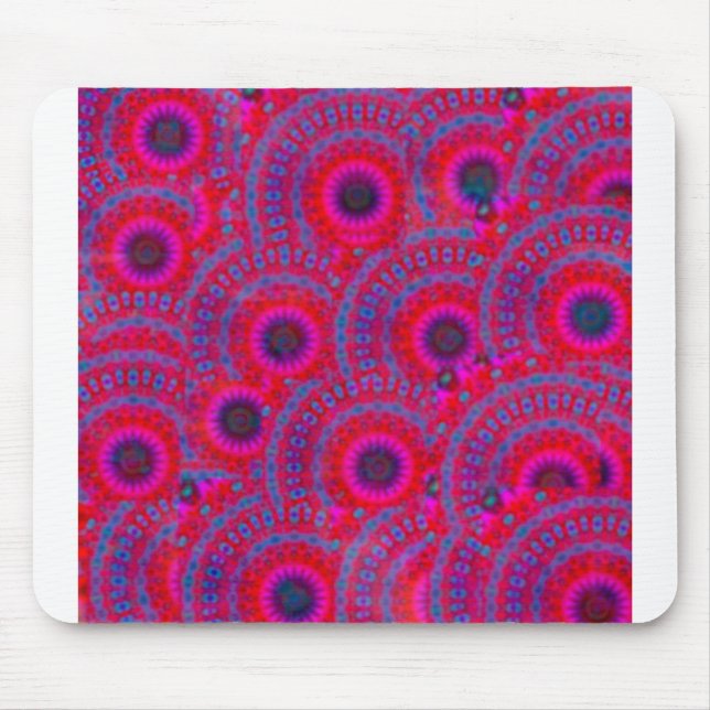 MOUSEPAD TINTA DE COR MODERNA MANDALA ROSA (Frente)