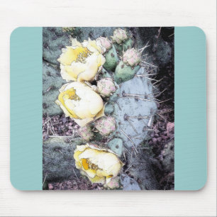 Mousepad Tinta digital da Flor do Cactus