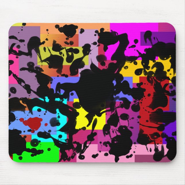 Mousepad TINTA PRETA | cor geo (Frente)