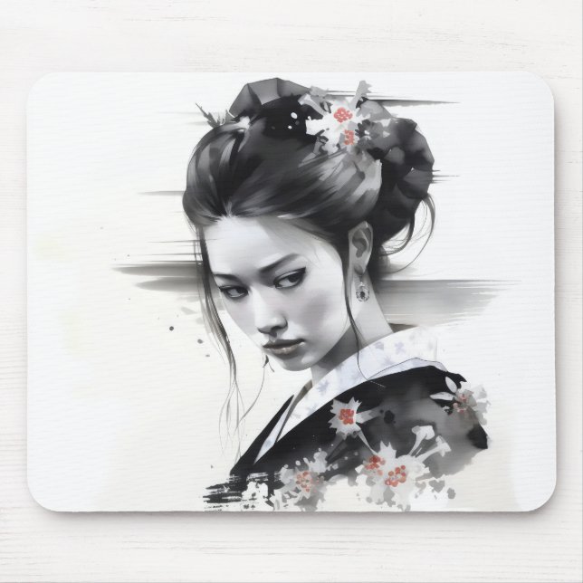 Mousepad Tinta Preta Geisha (Frente)