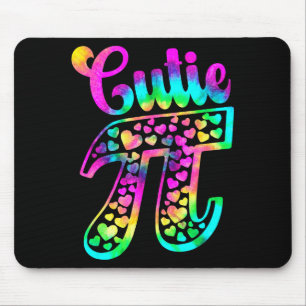 Mousepad Tinta Tie Dye Piada Cutie Pie 3,14 Símbolo Número 
